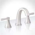 Miseno Miseno MNO641BNP Elysa-V Widespread Bathroom Faucet with Brass Push-Pop Drain Assembly; Brushed Nickel MNO641BNP